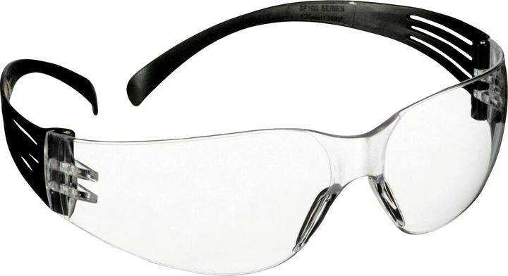 Productafbeelding 3M SecureFit 100 beskyttelsesbrille SF101AF-BLK-EU sort staenger heldere lens 5 stuks
