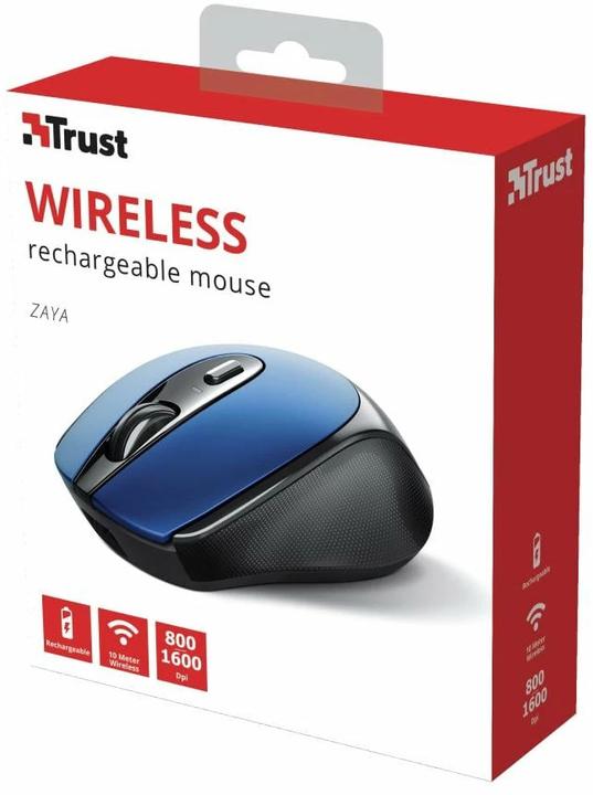 Actual product image Trust Mouse Zaya Rechargeable Blue (Wireless)