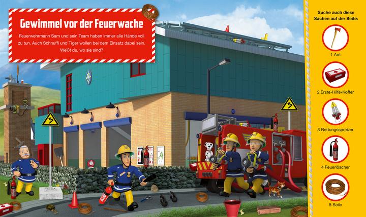 Produktbild Panini Feuerwehrmann Sam: Mein Wimmel-Suchbuch mit Feuerwehrmann Sam (Deutsch, Eva-Regine Rauch, Nicole Hoffart, 2018)