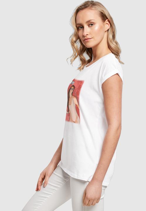 Produktbild Merchcode Laides Grand Miami Extended Shoulder Tee - 113489 (M)