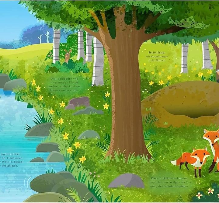 Actual product image My always-on sticker book: In the forest