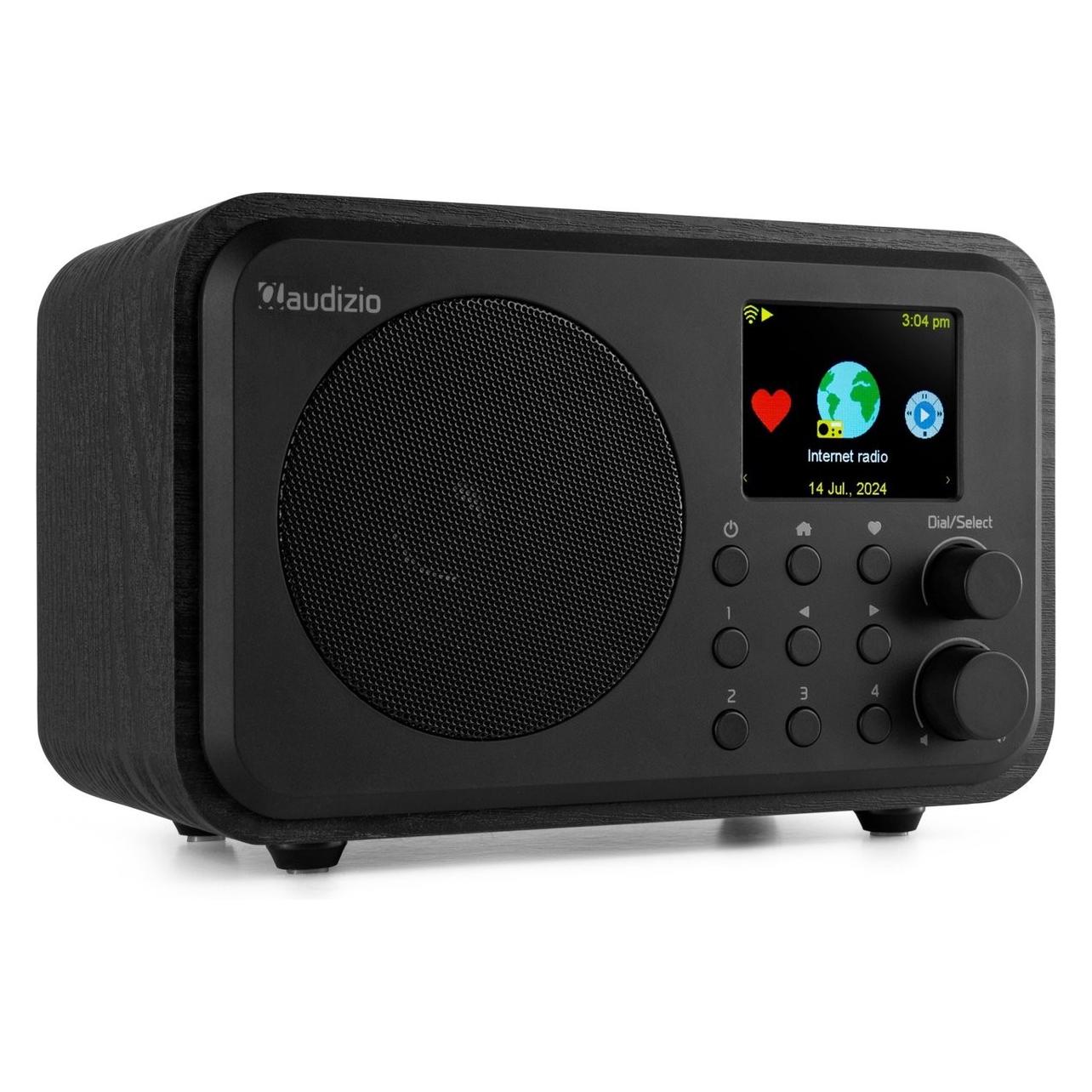 Audizio Dab Radio - Vicenza - Dab / Dab+ En Internet Radio Met Bluetooth - Wifi - Accu (Internet Radio, Dab+, Dab, Bluetooth, WiFi), Radio, Zwart