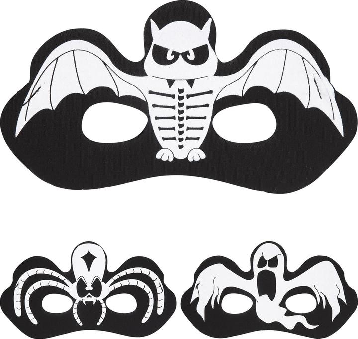 Actual product image Magni Half mask Halloween 3 assorted