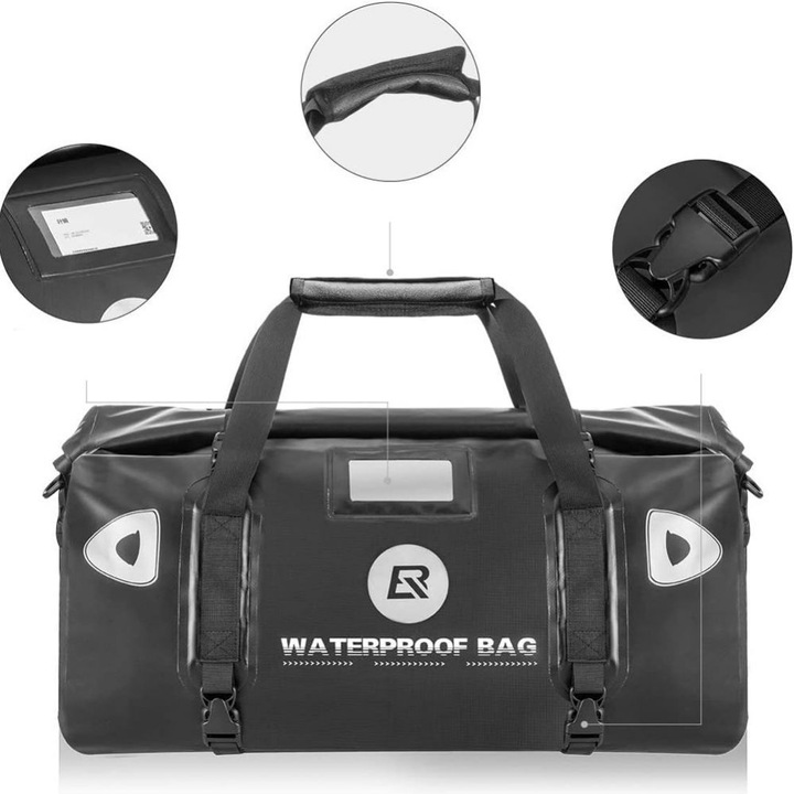Image du produit Rockbros AS-005BK sac de moto imperméable - noir (55 l)