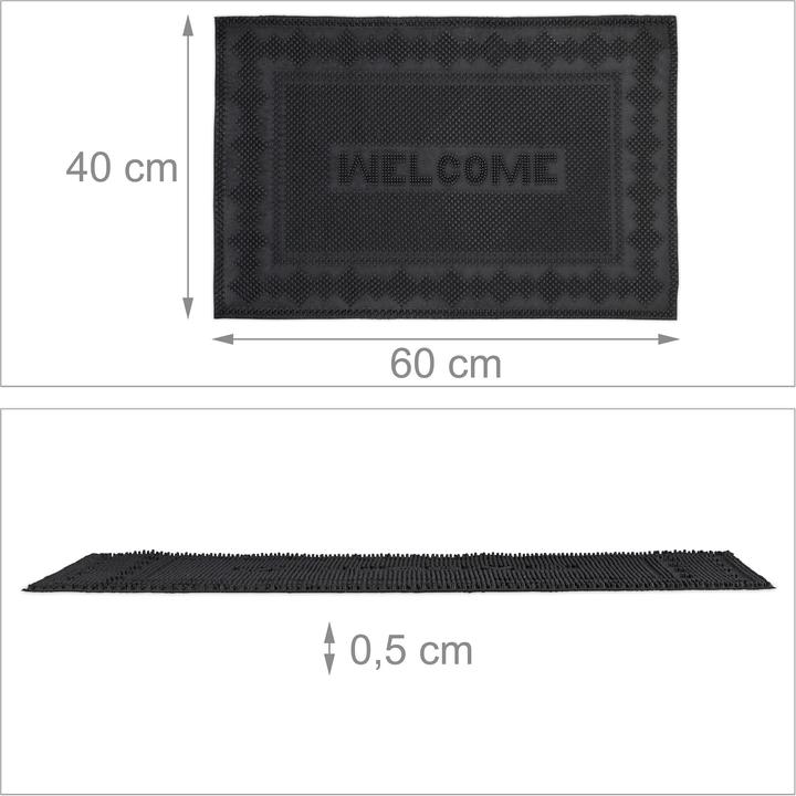 Immagine prodotto Relaxdays Zerbino-gomma esterno (60 x 40 x 0,5 cm)