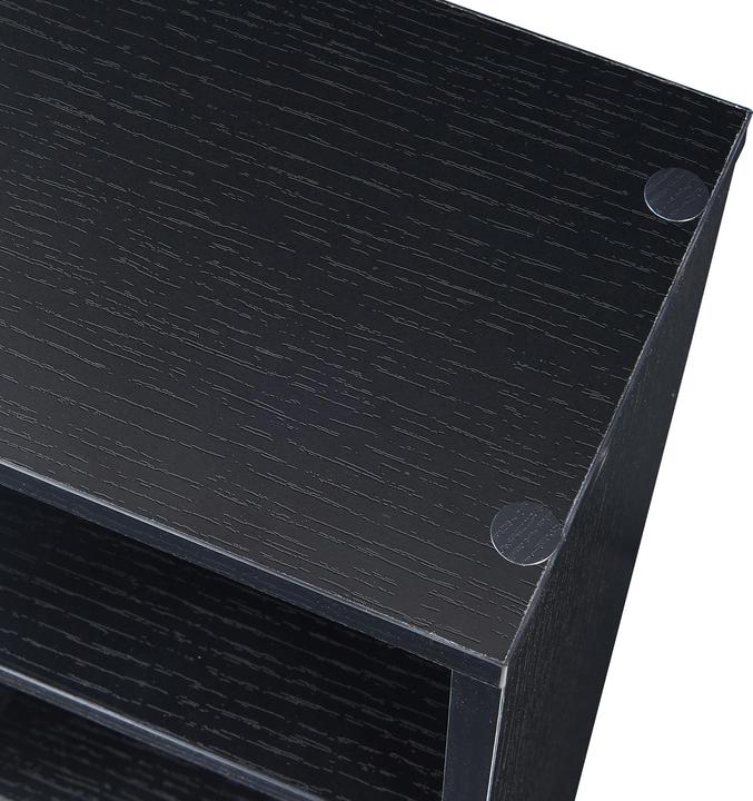 Produktbild En.Casa CD Regal Tynset 175x20x20 cm mit 12 Fächern Schwarz (20 x 20 x 175 cm)