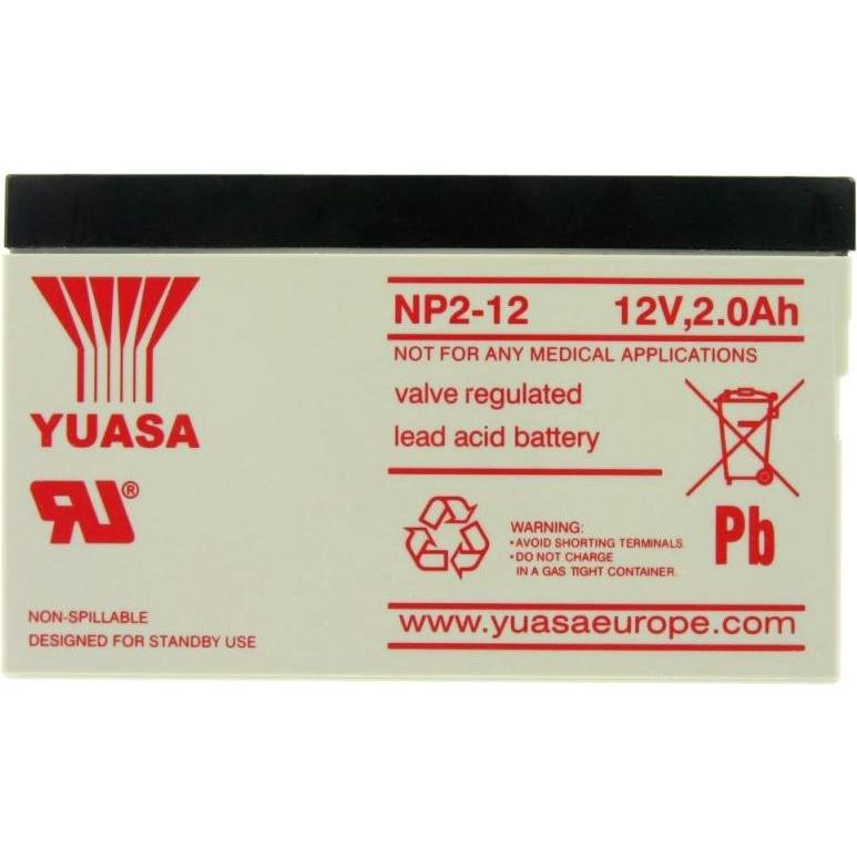 Yuasa, Versorgungsbatterie, Akku NP2-12 (12 V, 2 Ah)