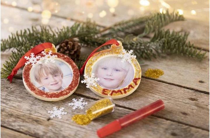 Produktbild Creativ Company Bastelset Weihnachtskugeln Bilderrahmen Foto