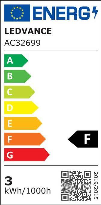 Energie-Label Osram Led Star Par16 (GU10, 2.60 W, 230 lm, 1 x, F)