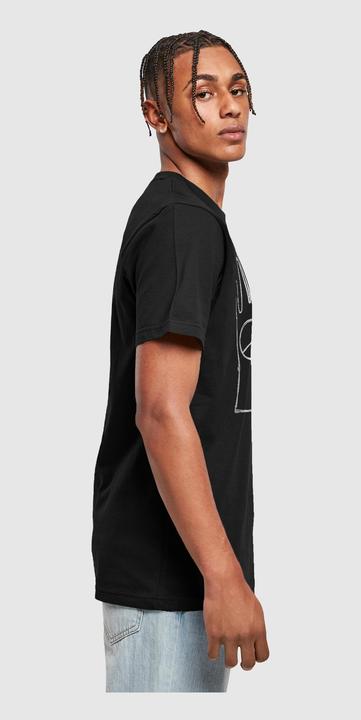 Produktbild Merchcode Peace - Scribble Hand Black T-Shirt Round Neck - 161075 (XXL)