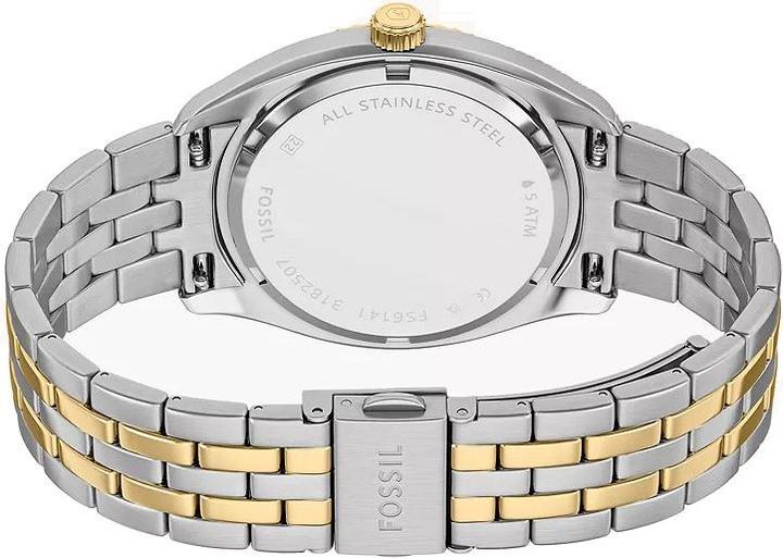 Produktbild Fossil FS6141 Men’s Watch · 3-Hand Quartz, Day & Date Display, Bicolor Stainless Steel with Blue Dial (Analoguhr, 42 mm)