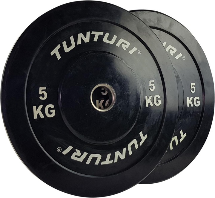 Actual product image Tunturi Bumper Plate Hantelscheiben 50 mm 5 kg (1 x 5 kg)