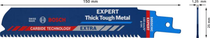 Immagine prodotto Bosch Professional Zubehör Lama per sega alternativa EXPERT 'Thick Tough Metal' S 955 CHC, 1 pezzo