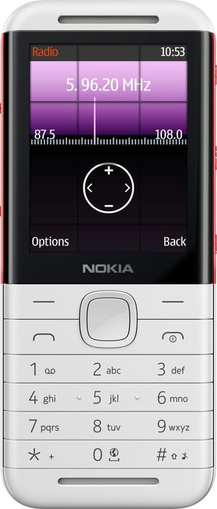 Actual product image Nokia 5310 (Double Sim) Blanc et Rouge (2.40", 0.31 Mpx)