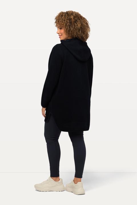 Produktbild Ulla Popken Long-Teddy-Fleecepullover, Kapuze, Zipper, Langarm (46, 48)