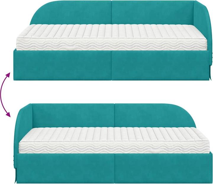 Produktbild vidaXL Eckbettgestell (90 x 190 cm)