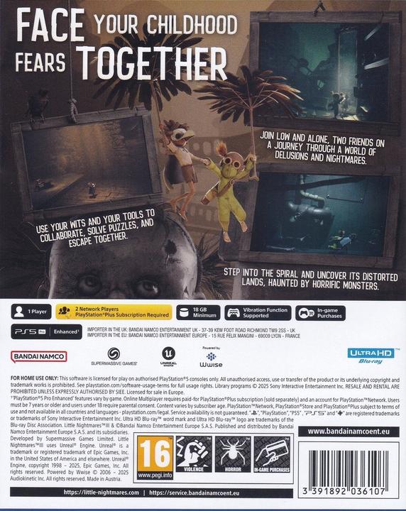 Productafbeelding Bandai Namco Little Nightmares III (PS5, Engels)