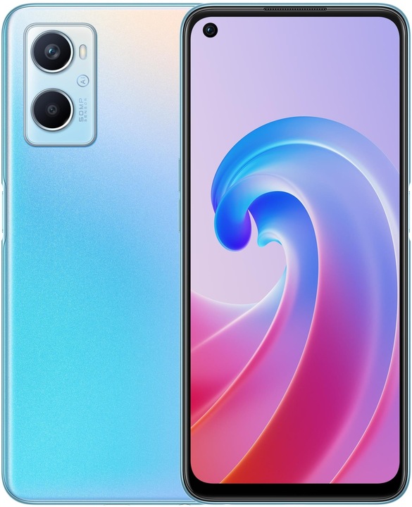 Actual product image OPPO A96 (128 GB, Sunset Blue, 6.59", Dual SIM + SD, 50 Mpx, 4G)