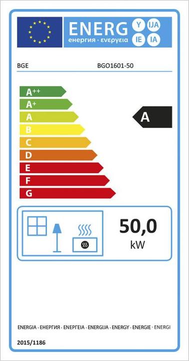 Energy Label Ekström Diesel powered heat cannon 50 kW (50000 W)