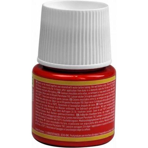 Thumbnail - Pebeo, Künstlerfarbe + Bastelfarbe, Porcelaine 154 (Koralle, 45 ml)