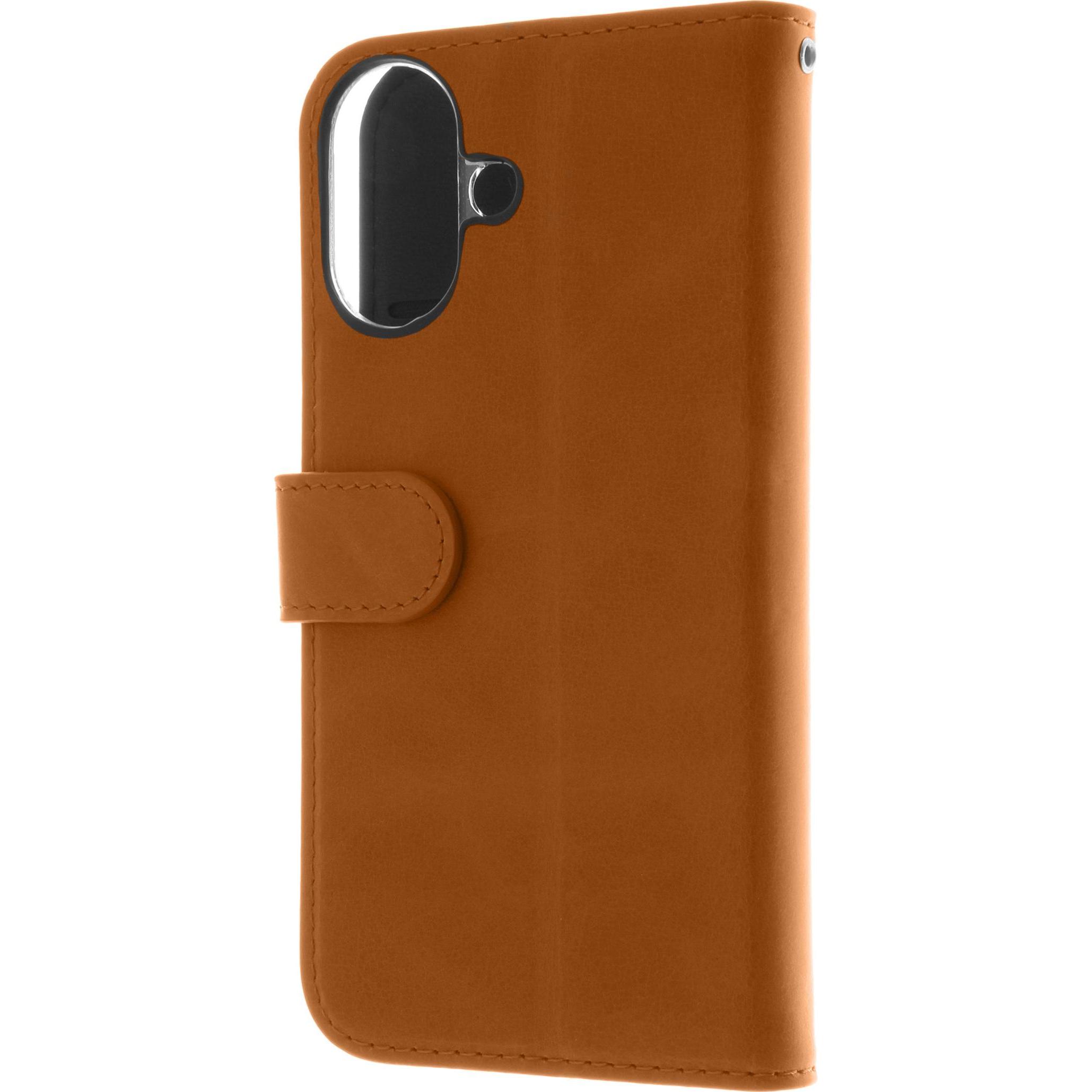 Thumbnail - Insmat Premium Flipcase Iphone 16 Brown (Apple iPhone 16), Smartphone Hülle, Braun