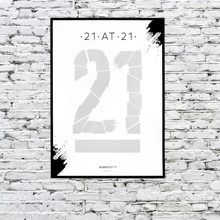 Produktbild Novelty Scratch Poster 21at21 (Pinnwand, 50 x 70 cm)