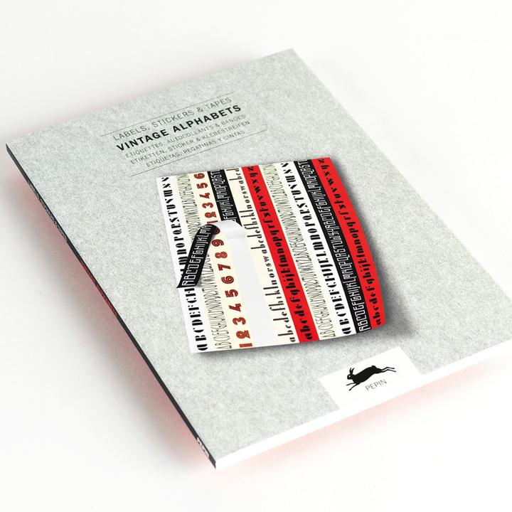 Produktbild Label & Sticker Book VINTAGE ALPHABETS (32x)