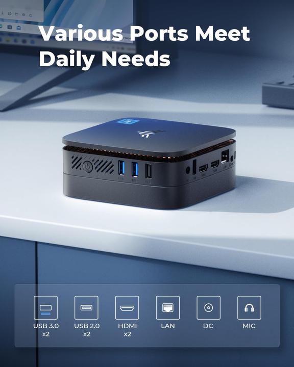 Image du produit NiPoGi Mini PC mit Intel Alder Lake N95 Prozessor (512 Go, 16 Go)