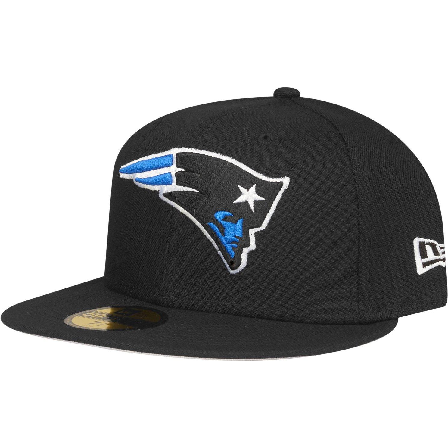 New Era, Herren, Cap, 59Fifty Fitted Cap - New England Patriots - 7 7/8, Schwarz, (7 7/8)