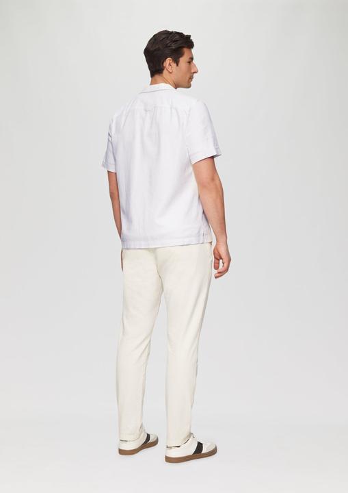 Produktbild S.Oliver Hemd Resort Fit: Strukturiertes Kurzarmhemd aus Leinenmix (L)