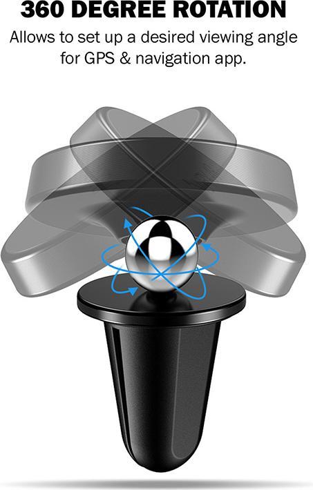 Actual product image Crong Magnetic Smart CRG-CH1-BLK car holder