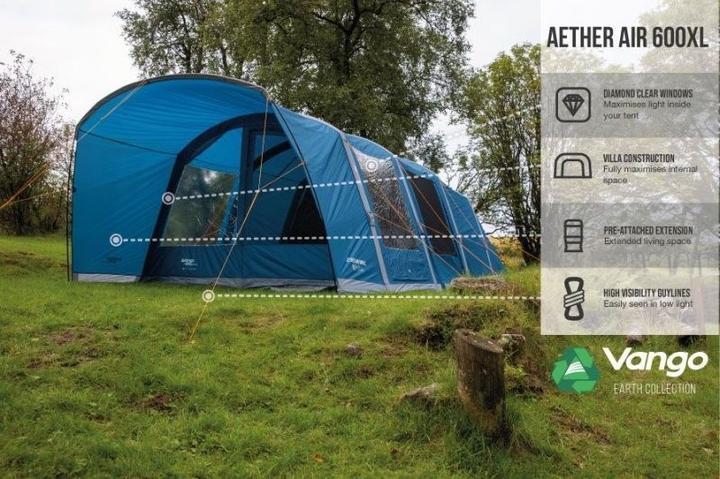 Image du produit Vango Aether 600XL (Tente tunnel, 26 kg, 6 personnes)