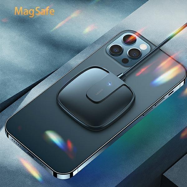 Actual product image Usams CD-159 wireless magnetic charger 15W, White (15 W)