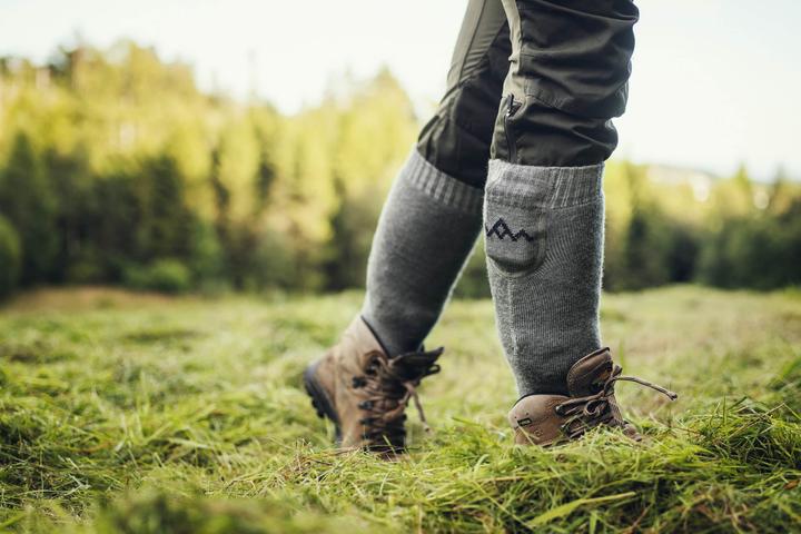 Actual product image Heat Experience HeatX Heated Everyday Socks w/batt. V2 L Grey - EU43/45 (L)