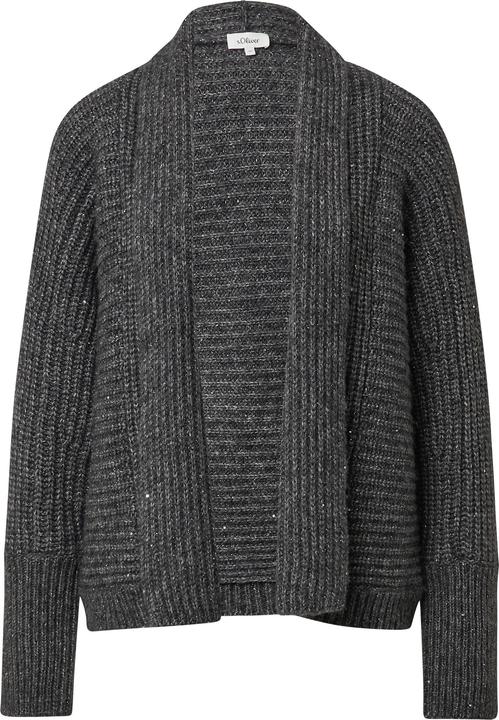 Produktbild s.Oliver Strickjacke Glitzernder Cardigan mit Schalkragen (40)