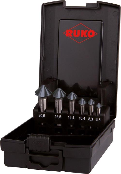Actual product image Ruko ULTIMATECUT 4S 102890PRO Countersink set 6-piece 6.30 mm, 8.30 mm, 10.40 mm, 12.40 mm, 16.50 m (12.4 mm, 10.4 mm, 6.3 mm, 20.5 mm, 8.3 mm, 16.5 mm)