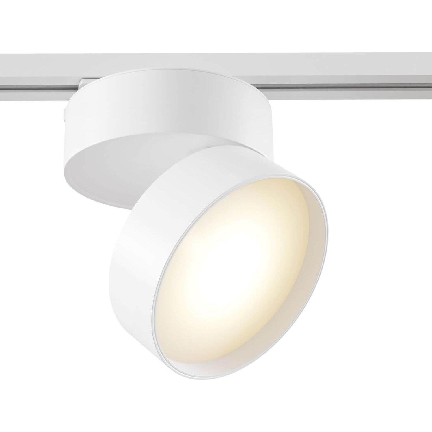 Maytoni, Wandleuchte + Deckenleuchte, ONDA 1-Phasen System UNITY LED Stromschienenleuchte 18W 4000K Weiss 11,1 cm Neutra...