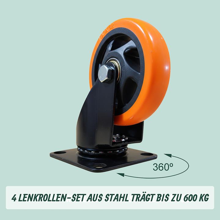 Produktbild Relaxdays 4x Lenkrollen