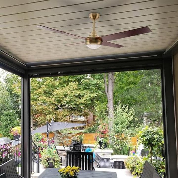 Produktbild M Mimotec Ceiling Fan with Dimmable LED Light, Remote Control, DC Motor, 6 Speeds, Timer, Energy Efficient