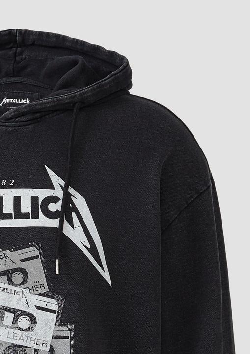 Produktbild S.Oliver Sweatshirt Metallica® Band-Hoodie mit Wascheffekt (M)