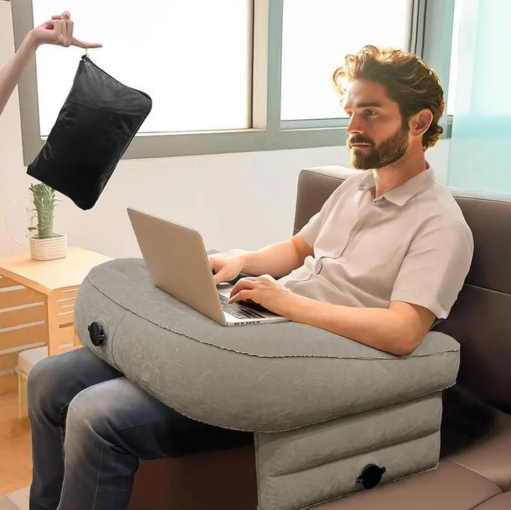 Actual product image Dema Reading cushion Arm support laptop cushion Air cushion inflatable Grey