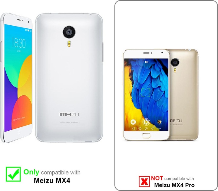 Actual product image Cadorabo Display protection glass (1 Piece, Meizu MX4)