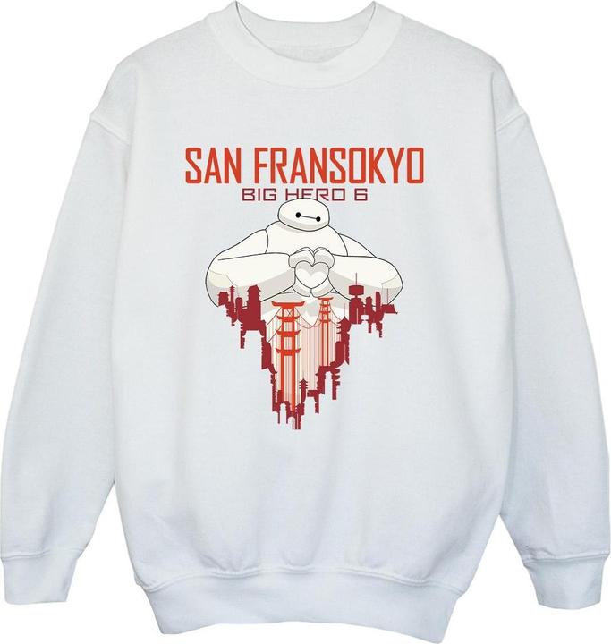 Produktbild Disney Big Hero 6 Baymax San Fransokyo Heart Sweatshirt Jungen (152, 158)