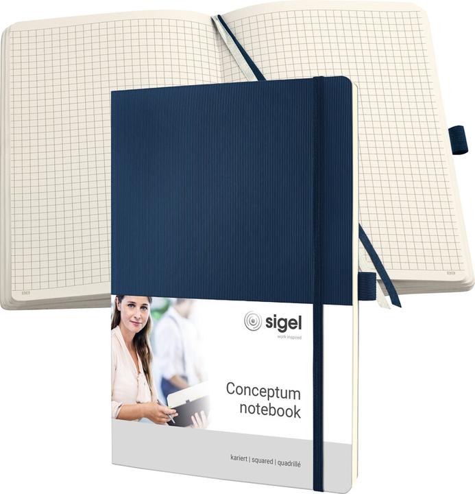 Actual product image Sigel Notebook CONCEPTUM Softcover Softwave (187 x 270 mm, Checked, Soft cover)