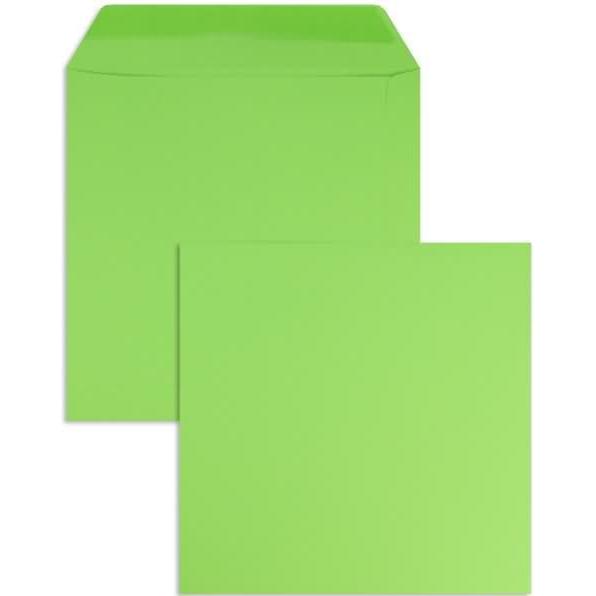 Blanke, Briefumschlag, Briefumschläge 190x190mm 120g/qm gummiert VE=100 Stück grüner apfel (100 x)