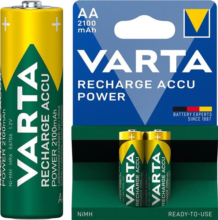 Produktbild Varta Recharge Accu Power (2 Stk., AA, 2100 mAh)
