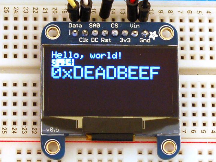 Actual product image Adafruit Monochrome 1.3" 128x64 OLED graphic display (Display)