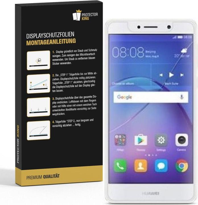 Actual product image Protectorking 4x Panzerfolie Anti-Shock HD Klar (4 Piece, Mate 9 Lite)