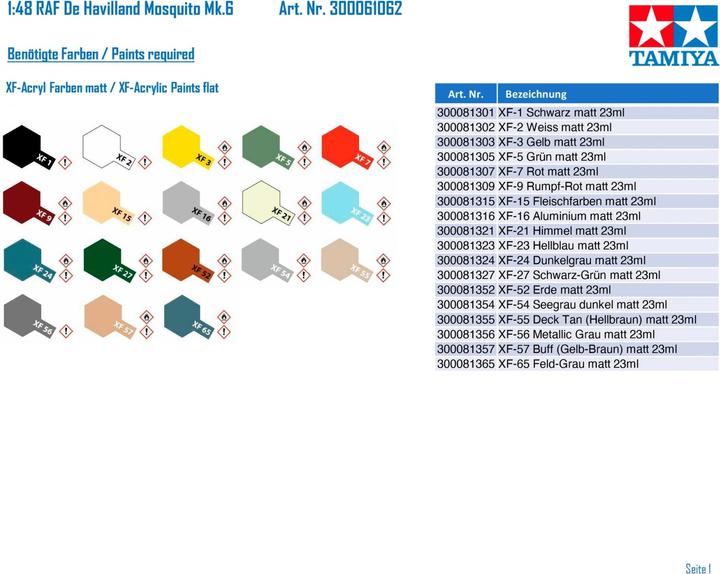 Produktbild Tamiya De Havilland Mosquito