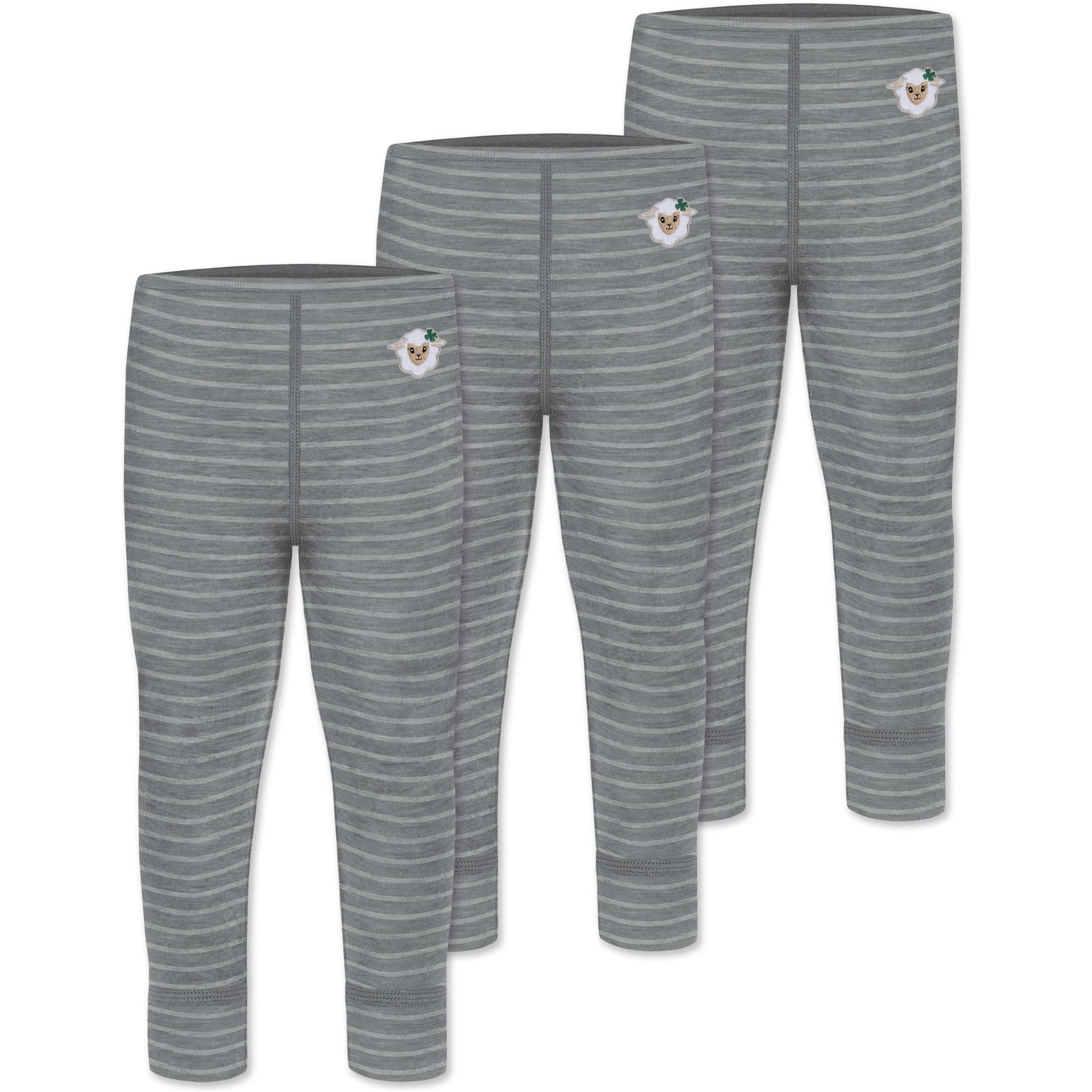 Normani, Herren, Funktionsunterhose, 3er Pack Baby Merino Lange Unterhose „Tutira" - 9505 (74), Grau, 74